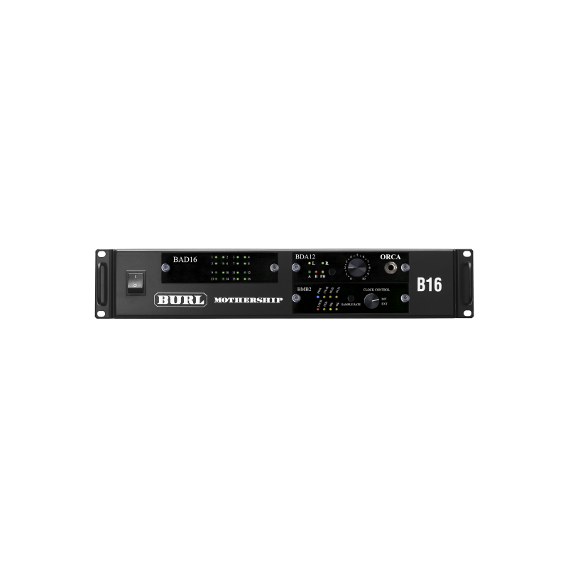 Burl Audio B16-BMB2 MADI MOTHERSHIP 3, BAD16 con 16 entradas, BDA12 con 10 salidas + 2 Salidas Control Monitoreo ORCA