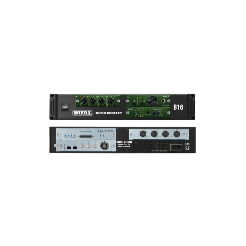 BURL AUDIO Mothership 3 - B16 BMB3 (DANTE) - B4 (4 Pre o Línea Mastering Grade AD) - B22 Control monitoreo y DAC Mastering