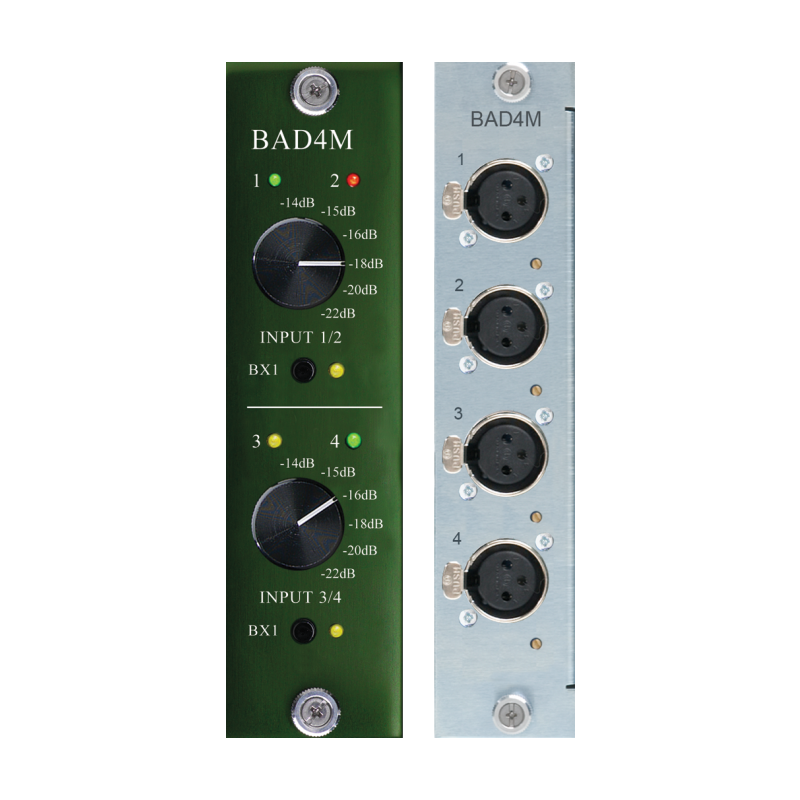 Burl Audio BAD4M Tarjeta ADC 4 canales Mastering Grade para B16 y B80 con transformador conmutable BX5 op-amp NextGen BOPA11 y a