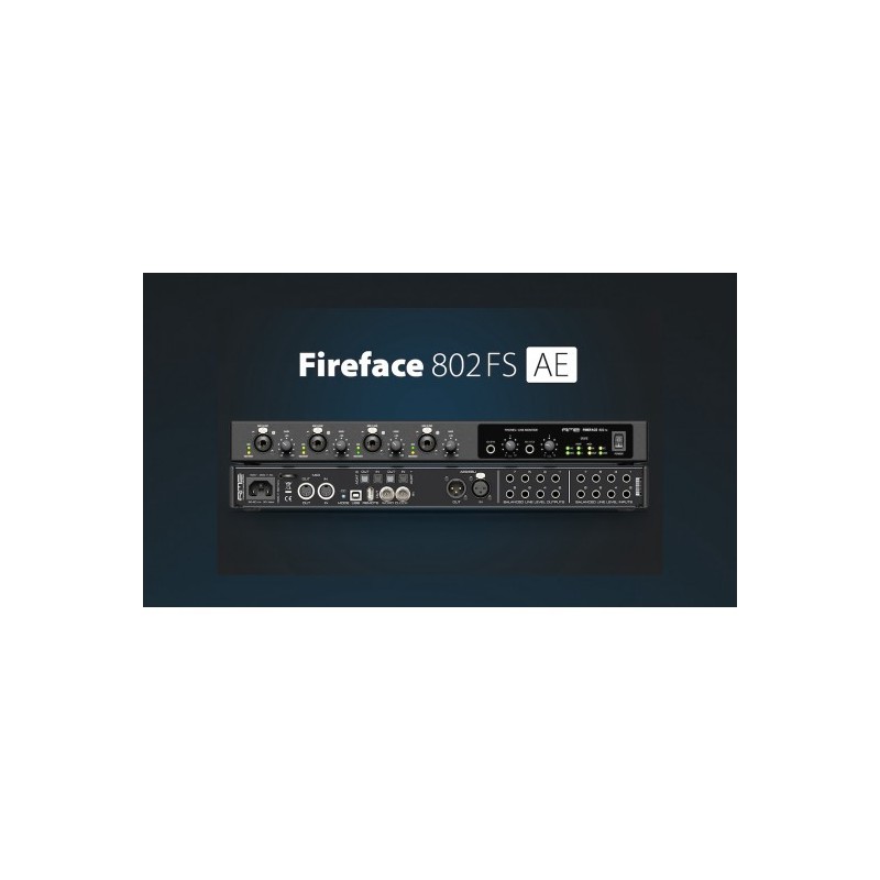 Fireface 802 FS AE  - Interfaz de audio USB de gama alta de 60 canales y 192 kHz - Edicion Colección