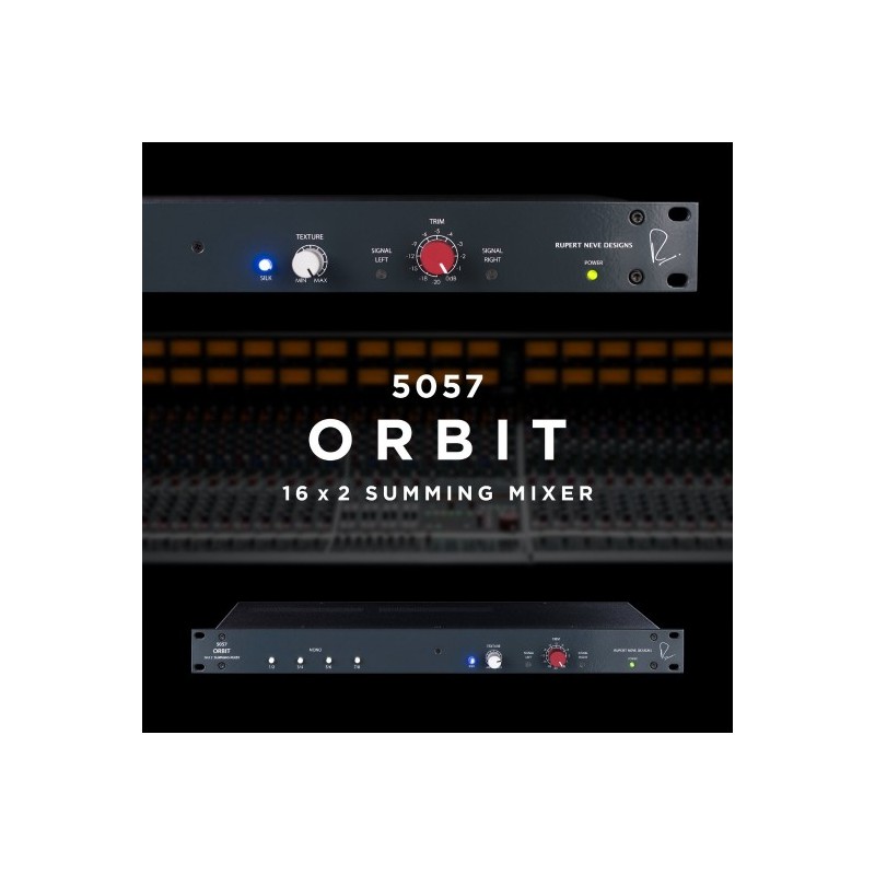 Rupert Neve 5057 Orbit 16 x 2 Summing Mixer de 16 canales con sonido de consola de gran formato de Rupert Neve Designs
