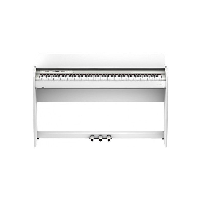 F701-WH Piano digital optimizado para el hogar moderno con sonido SuperNATURAL, teclado PHA-4 Standard color blanco por ROLAND