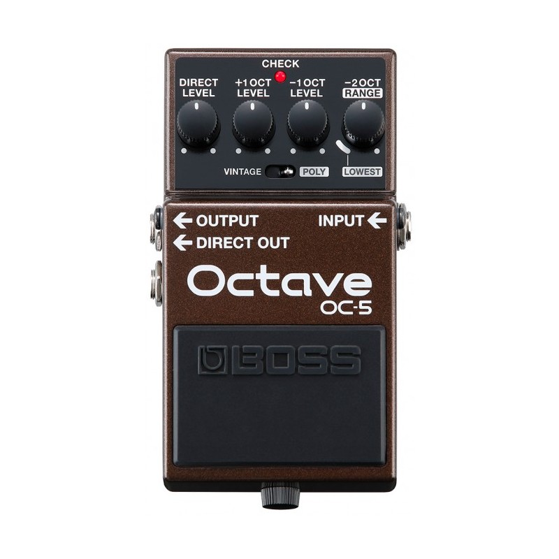 OC-5 Pedal Compacto Octavador con la última tecnología de tracking por BOSS