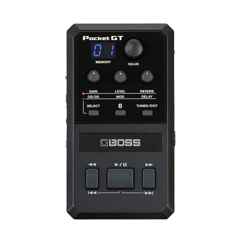 POCKET-GT Amplificador y procesador de efectos de guitarra ultracompacto con más de 100 amplificadores y efectos y 99 memorias d