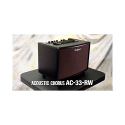 AC-33-RW Amplificador de guitarra acústica (combo) con Chorus 2x5" acabado en palo de rosa (15W+15W) por ROLAND