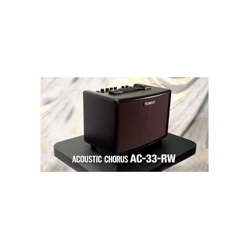 AC-33-RW Amplificador de guitarra acústica (combo) con Chorus 2x5" acabado en palo de rosa (15W+15W) por ROLAND