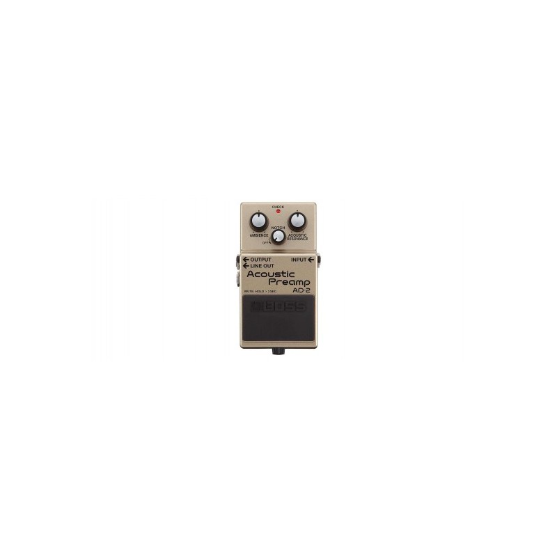 AD-2 Pedal compacto  Preamplificador Acústico p/guitarra acustica y electrica por BOSS