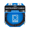BIC-10 Cable de instrumento Boss serie GOLD longitud 10 ft./3 m plug recto 6.3mm - plug ángulo recto 6.3mm chapa de oro 24k c/re