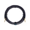 BIC-15 Cable de instrumento Boss serie GOLD longitud 15 ft / 4.5m plug's rectos 6.3mm chapa de oro 24k c/recubrimiento de tela p