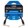 BIC-PC Cable de instrumento Boss serie GOLD longitud  6-inch/15 cm plug's angulo recto 6.3mm chapa de oro 24k c/recubrimiento de