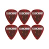 BPK-72-ST Plumillas (picks) para guitarra Boss de celuloide americano delgado paquete con 72 pzs. acabado shell (rojizo) grosor 