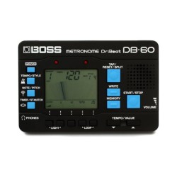 DB-60 Metrónomo "Dr. Beat" Boss con 8 patrones de ritmo y afinador. por BOSS
