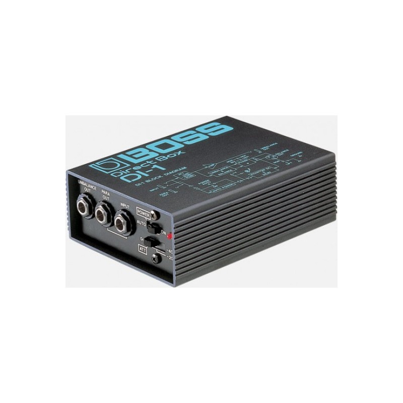 DI-1 Caja Directa Boss para instrumento metal activo (9V Bateria y/o Power Fhantom por BOSS