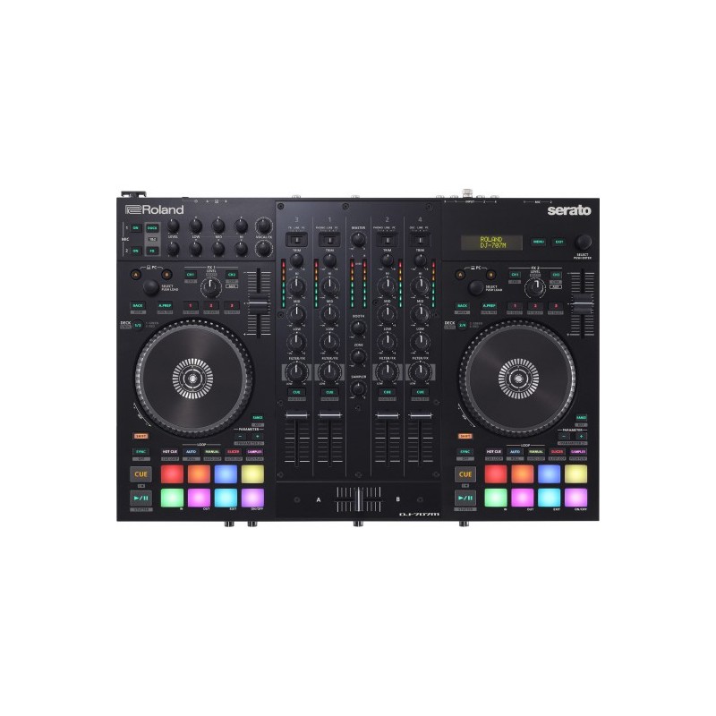 DJ-707M Controlador de DJ de cuatro canales con mezcladora de audio. por ROLAND
