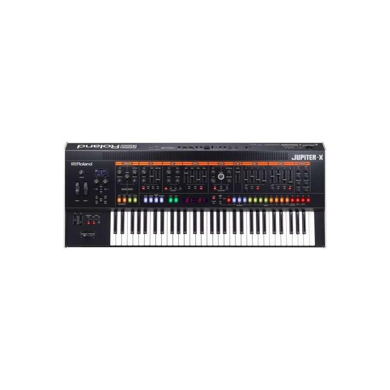 JUPITER-X Sintetizador Jupiter con 61 teclas, 4,000 tonos incluidos, arpegiador, 2 bocinas de 4W. por ROLAND