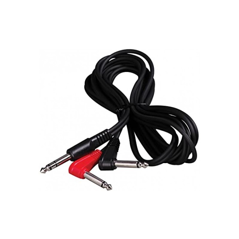 PCS-31L Cable de Audio de plug 6.3mm TRS a dos plugs TR 6.3mm 7.5' por ROLAND