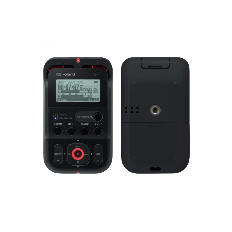 R-07-BK Grabadora de Audio Portatil c/Bluetooth   24bits / 96 kHz color negro por ROLAND