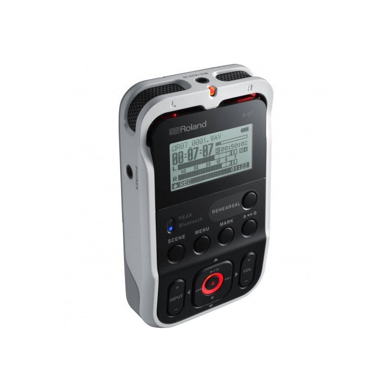 R-07-WH Grabadora de Audio Portatil c/Bluetooth   24bits / 96 kHz color blanco por ROLAND