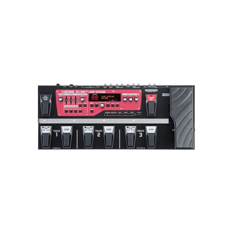 RC-300 Pedal Loop Station tres canales e interruptores de pie para grabar/reproducir y parar por BOSS