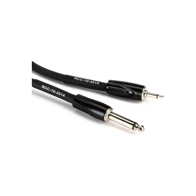 RCC-10-3514 Cable Roland serie Black (cable interconexción) conectores TR plug 6.3mm - TR plug 3.5mm 3 mts. por ROLAND