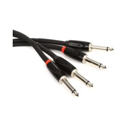 RCC-15-2814 Cable Roland serie Black (cable doble) conector TR - TR plug 6.3mm  4.5 mts. por ROLAND