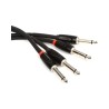 RCC-15-2814 Cable Roland serie Black (cable doble) conector TR - TR plug 6.3mm  4.5 mts. por ROLAND