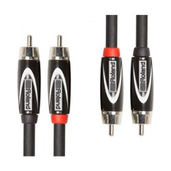 RCC-15-2R2R Cable Roland serie Black (cable doble) conectores RCA 4.5 mts. por ROLAND