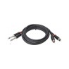 RCC-3-2R28 Cable Roland serie Black (cable doble) 2 coneectores TR plug 6.3mm - 2 conectores RCA 1 mts. por ROLAND