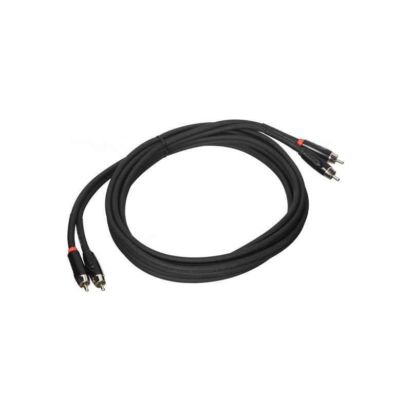 RCC-5-2R2R Cable Roland serie Black (cable doble) conectores RCA 1.5 mts. por ROLAND