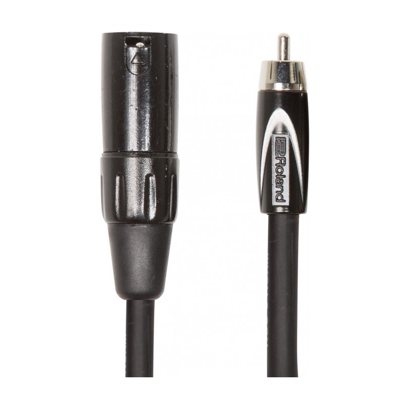 RCC-5-RCXM Cable Roland serie Black (cable interconexción) conector XLR macho - conector RCA 1.5 mts por ROLAND