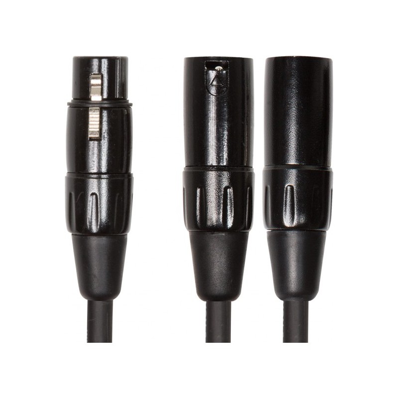 RCC-YC-XF2XM Cable Roland serie Black (cable divisor Y) conector XLR hembra - 2 conectores XLR macho 15 cms. por ROLAND