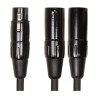 RCC-YC-XF2XM Cable Roland serie Black (cable divisor Y) conector XLR hembra - 2 conectores XLR macho 15 cms. por ROLAND