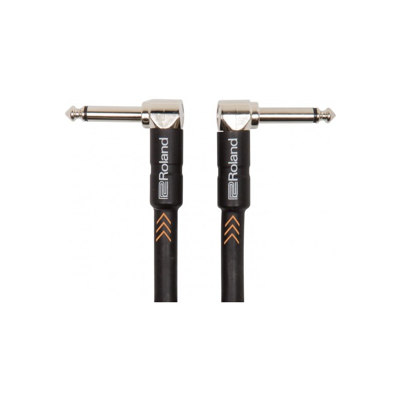 RIC-B1AA Cable Roland serie Black instrumento 2 conectores plug angulo rectos TR 6.3mm 30 cms. por ROLAND