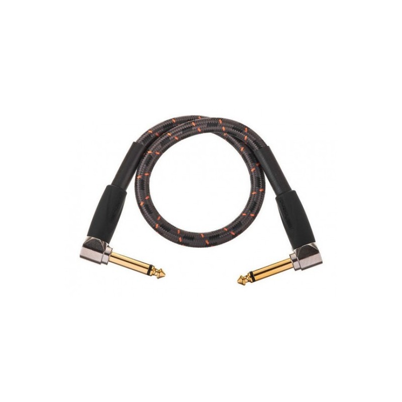 RIC-G1AA Cable Roland serie Gold instrumento conector plug recto TR 6.3mm - conector plug angulo recto TR 6.3mm chapa de oro 24K