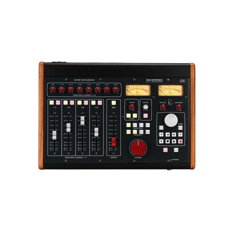 5060 Centerpiece 24 x 2 Desktop Mixer- Ahora en Azul Shelford por Rupert Neve Designs