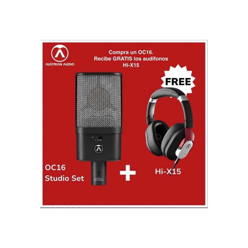 Austrian Audio - OC16 Micrófono de precisión con patrón cardioide
