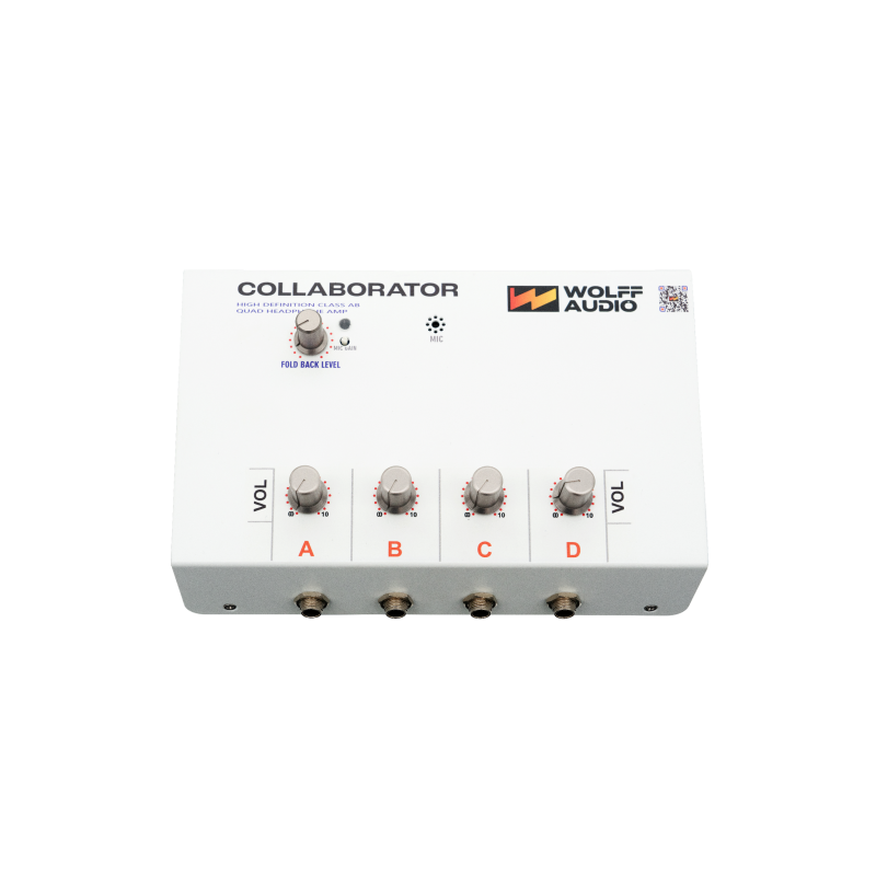 WOLFF Audio - Collaborator - Amplificador de auriculares de cuatro canales de alta definición con controles de nivel individuale