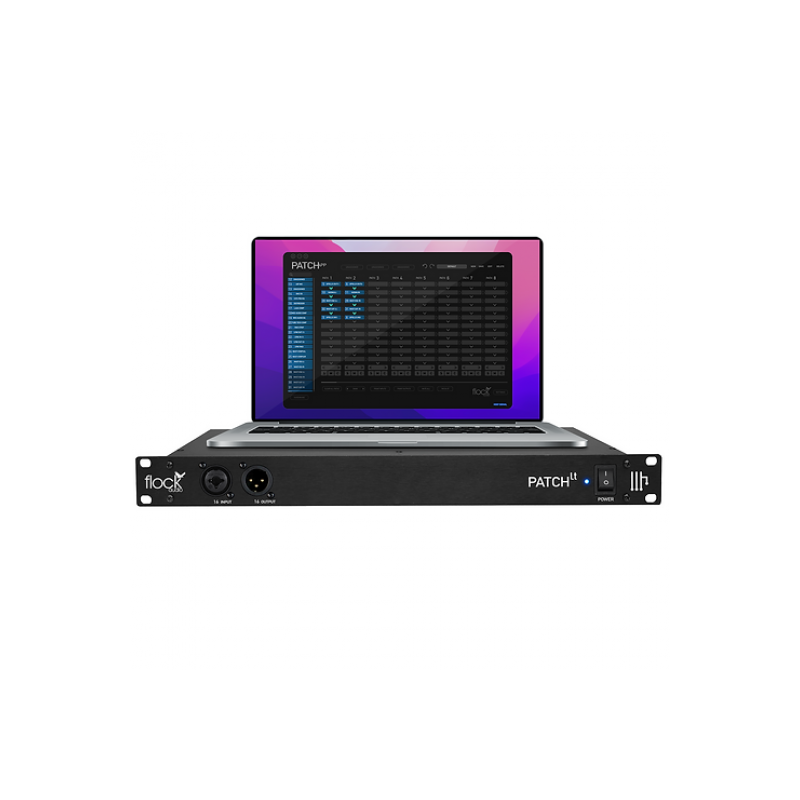 Patch LT de Flock Audio Bahia de Parcheo 16 x 16 con control Digital